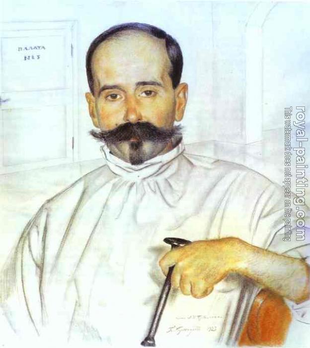 Boris Kustodiev : Portrait of Lazar Ivanovich Bublichenko